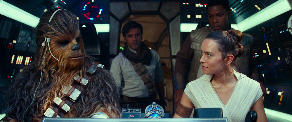 Star War Characters piloting a space ship